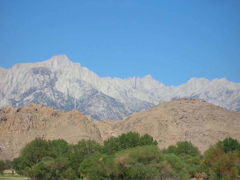 Mount Whitney from Lone Pine Visitor Center