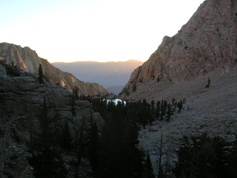 After the sunrise - Mt Whitney Trail