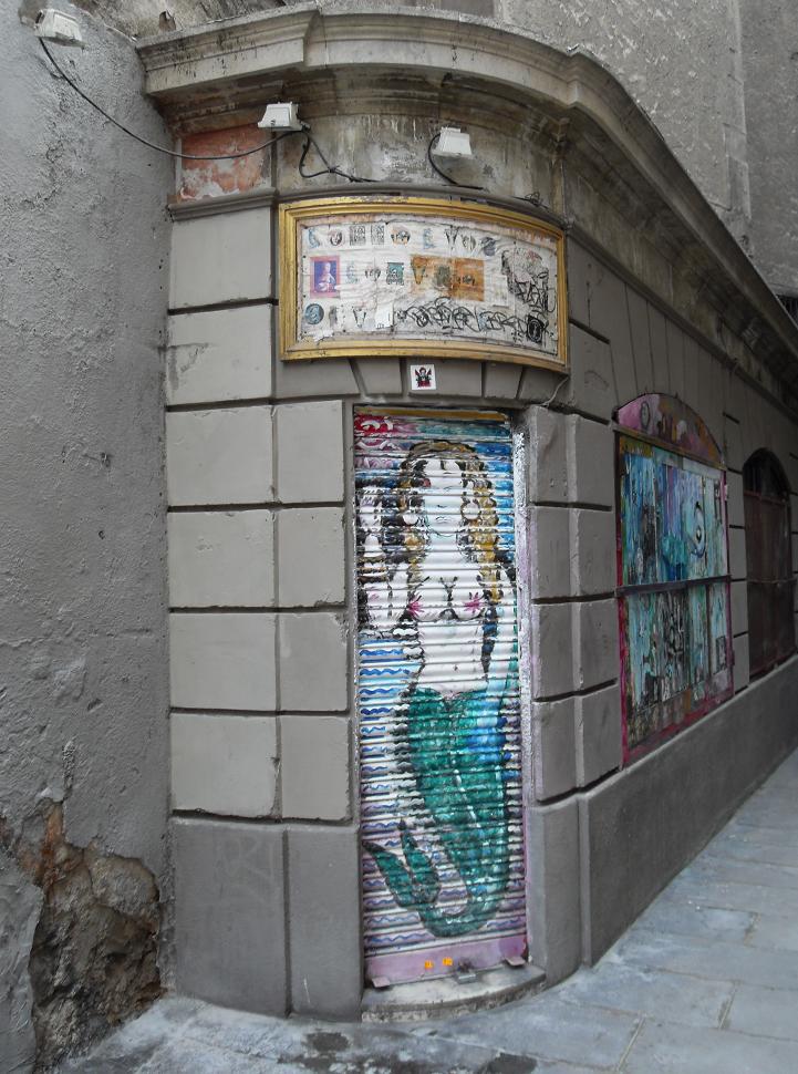 Mermaid Graffiti, Barcelona, Spain