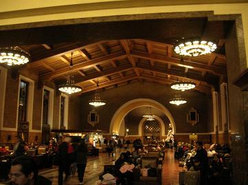 Inside Amtrak Station, union Station, Los Angeles