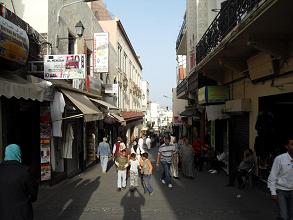 Medina walking towards Petit Socco, Tangier, Morocco