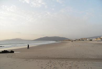 Beach in Tarifa, Spain, Atlantic coast
