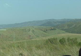Rolling hills outside of Tarifa, Spain