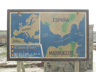 Map of Tarifa, Spain