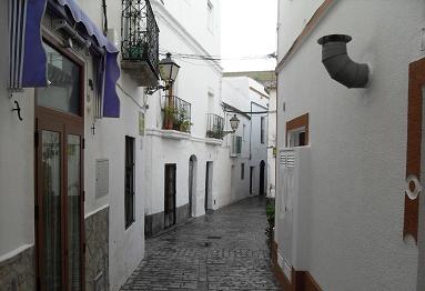 Street in old part of Tarifa, Spain