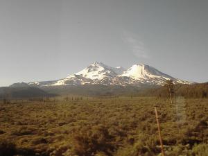 Mount Shasta from Amtrak