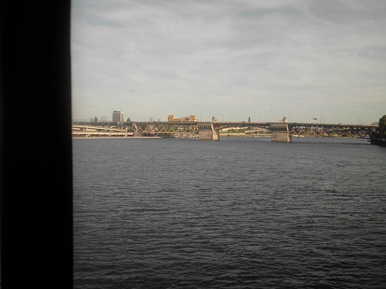 Coming over the river into Portland