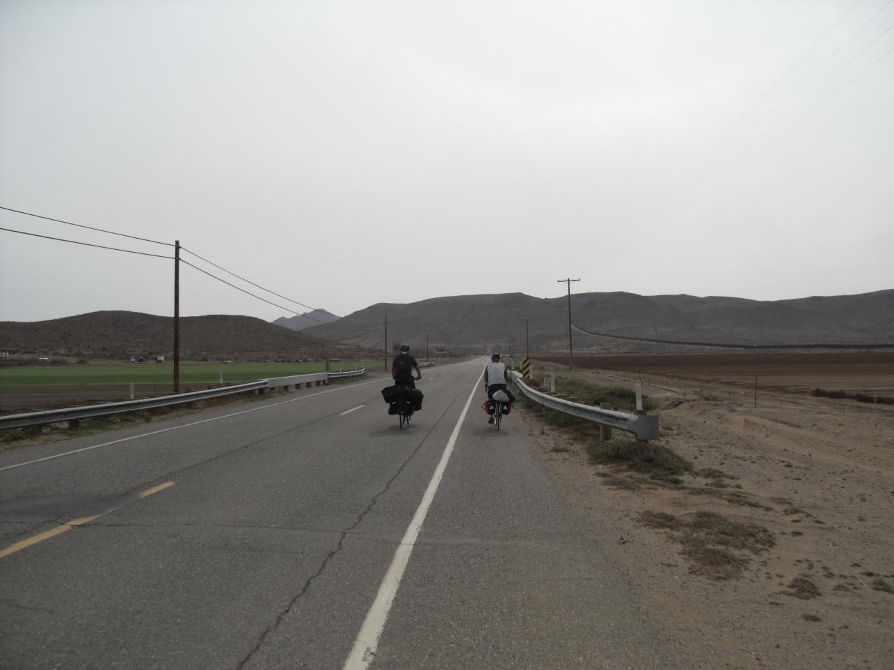 Riding along the US / Mexico border