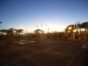 Mallory Square in Key West after sunset