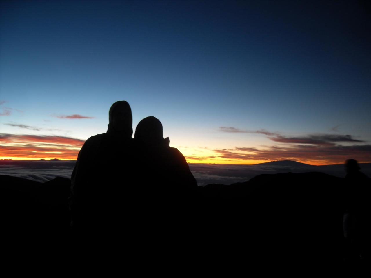 Me and my fiance on Haleakala volcano
